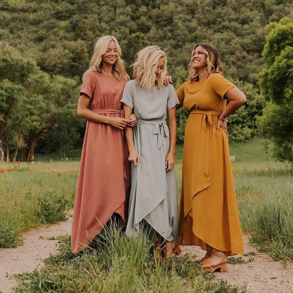 ROOLEE mustard yellow dress size small